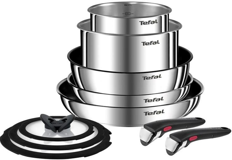 Tefal Sada nádobí Ingenio Emotion L897AS74 nerez 10 ks