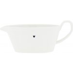 Bastion Collections Keramický omáčník Black Heart 250 ml, bílá barva, keramika – Zboží Dáma