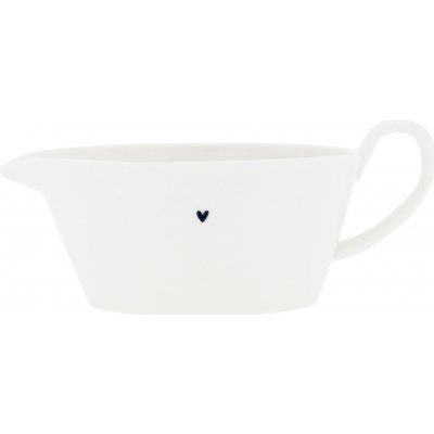 Bastion Collections Keramický omáčník Black Heart 250 ml, bílá barva, keramika – Zboží Dáma