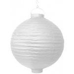 Party Deco Lampion se světýlkem 30 cm bílý – Sleviste.cz