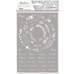 Šablona 19x13 cm Věnečky, měsíce & dny – Sleviste.cz