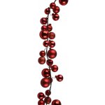 Decoris Vánoční girlanda s koulemi, červená, 6 x 6 x 180 cm Rot – Hledejceny.cz