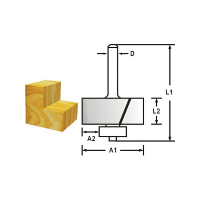 Makita D-48739 - Fréza do dřeva falcovací s ložiskem – Zboží Dáma