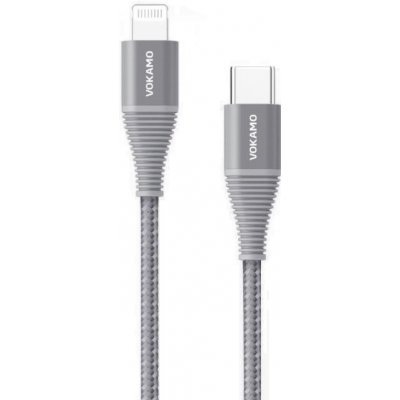 Vokamo VKM20056 USB-C to Lightning 1.2m, šedý – Zboží Mobilmania
