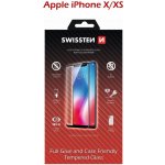 Swissten Full Glue Color Frame Case Friendly sklo pro Apple iPhone X XS černá 54501703 – Zboží Živě