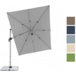 Slunečník DOPPLER Active výkyvný 350 x 260 cm světle šedá – Sleviste.cz
