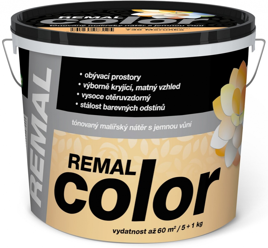 Barvy A Laky Hostivař Remal Color malířská barva 730 meruňka, 5 + 1 kg