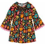 Dívčí šaty NANAI KYTIČKY hnědé – Hledejceny.cz