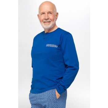 Marcel 412 pánské pyžamo dlouhé modré
