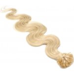 50cm vlasy pro metodu keratin 0,7g/pr. vlnité nejsvětlejší blond – Sleviste.cz