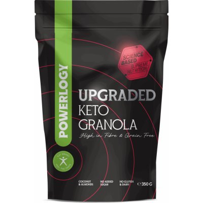 Powerlogy Upgraded Granola granola bez lepku Coconut-Strawberry 350 g – Zboží Dáma