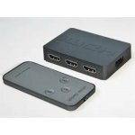 PremiumCord HDMI switch 3:1 plastový,dálkové ovl. khswit31c – Hledejceny.cz