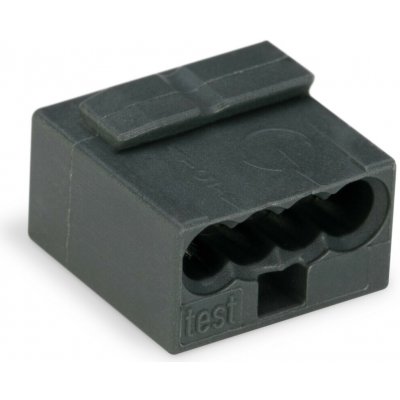 WAGO Svorka 243-204 instalační PUSH WIRE® pro plné vodiče, 4 x 0,8 mm², šedá 243-204 – Zboží Mobilmania