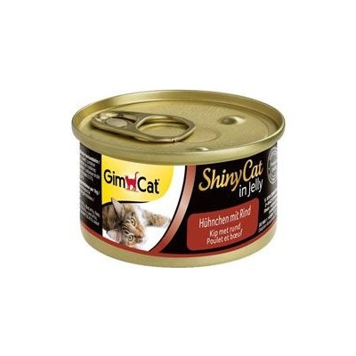 Gimpet ShinyCat Jelly pro kočky kuře s hovězím 70 g