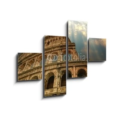 Obraz 4D čtyřdílný - 120 x 90 cm - Great Colosseum in Rome Velké koloseum v Římě – Zbozi.Blesk.cz