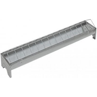 TOPTRADE krmítko pozink se sklopnou mřížkou 100 x 13 x 15 cm – Zbozi.Blesk.cz