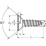 vrut univerzální 3.5x16 MOSAZ zápustná hlava rovná drážka DIN 97 – Hledejceny.cz