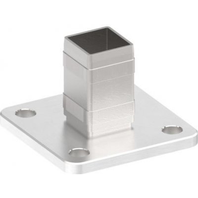 Feldmann 50020-240 - nerezová kotvicí příruba pro jekl pr. 40x40 mm, vrchní i boční, pro nerezové zábradlí 50020-240 – Zboží Mobilmania