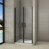 Pevné stěny do sprchových koutů Stacato MINEBLACK LINE otočné sprchové dveře dvoukřídlé 1000mm