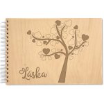 Okamih Svatební fotoalbum na míru, ze dřeva se stromem lásky – Hledejceny.cz