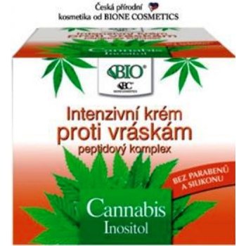 Bione Cosmetics Cannabis intenzivní krém proti vráskám s peptidovým komplexem 51 ml