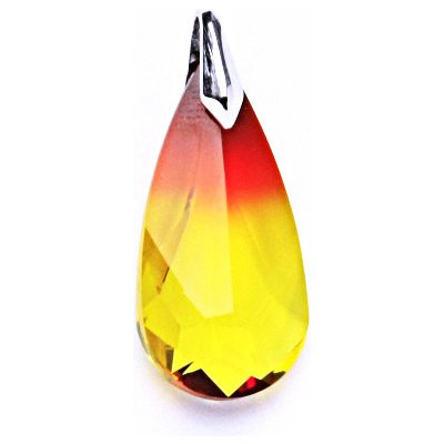 Čištín Stříbrný přívěsek s krystalem Swarovski fire opal, P 1310