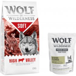 Wolf of Wilderness Adult Soft & Strong High Valley Hovězí 12 kg