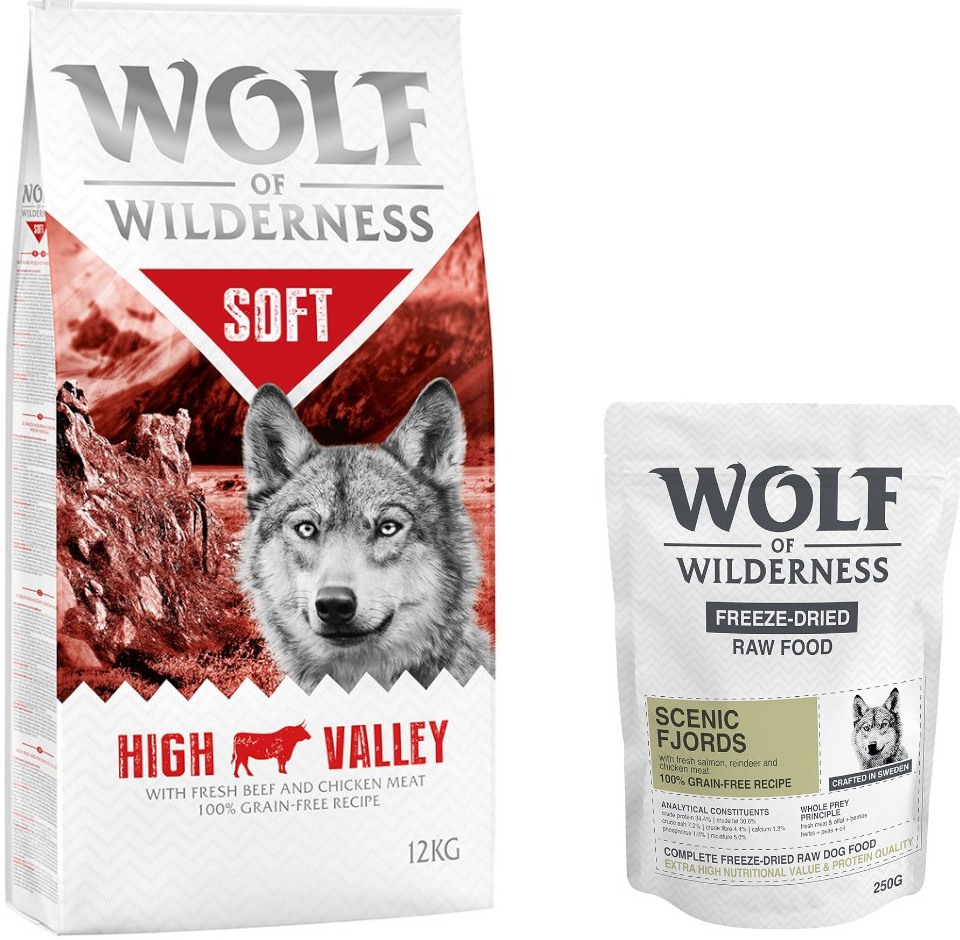 Wolf of Wilderness Adult Soft & Strong High Valley Hovězí 12 kg