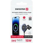 Držák SWISSTEN magnetický do ventilační mřížky - s bezdrátovým nabíjením 15W / 7,5W | Zboží Auto