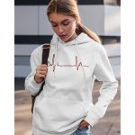 Dámská mikina pro doktorky a sestřičky Pulz bílá Canvas – Sleviste.cz