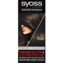 Barva na vlasy Syoss Permanent Coloration permanentní barva na vlasy 3-1 Dark Brown 50 ml