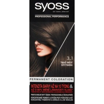 Syoss Permanent Coloration permanentní barva na vlasy 3-1 Dark Brown 50 ml