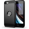 Pouzdro a kryt na mobilní telefon Apple Pouzdro Forcell Carbon Apple iPhone SE 2022 černé