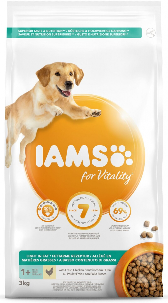 Iams ProActive Health Adult Light in Fat for Sterilsed / Overweight dogs Chicken 3 kg