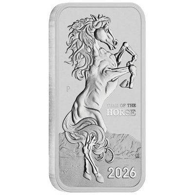 Perth Mint Stříbrná mince Horse Rectangular 2026 1 oz – Zboží Dáma