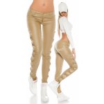 Koucla leatherlook pants with lace BEIGE – Hledejceny.cz