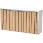 Aquatlantis Splendid 150 skříňka 25/9 bílá/Roble Hera Atlas – Zboží Dáma