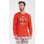 Santa pánské pyžamo dlouhé červené – Zboží Dáma