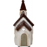 Det Gamle Apotek Keramický domeček V.20cm pro čajovou svíčku bílý – Zboží Dáma