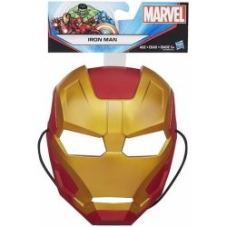 CurePink: Papírová maska na tvář Avengers: Iron Man 20 x 30 cm papír dětský  karnevalový kostým - Nejlepší Ceny.cz
