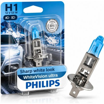 Philips WhiteVision ultra H1 P14,5s 12V 55W 12258WVUB1 – Hledejceny.cz