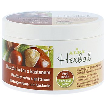 Alpa Herbal masážní krém s kaštanem 250 ml