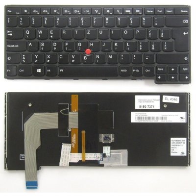 slovenská klávesnice Lenovo Thinkpad Yoga S3 14 černá SK - podsvit