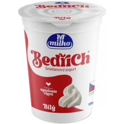 Milko Bedřich smetanový jogurt bílý 10% 150 g – Zboží Dáma