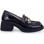 Olivia shoes Olivia shoes dámské mokasíny na podpatku černé – Zboží Dáma