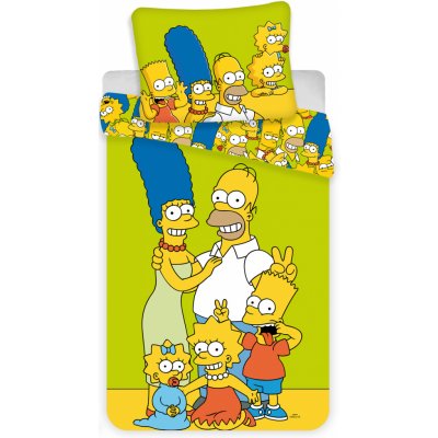 Jerry Fabrics Povlečení Simpsons Family ''Green'' 140x200 70x90 – Zboží Mobilmania