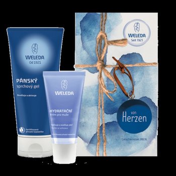 Weleda sprchový gel 200 ml + hydratační krém 30 ml dárková sada