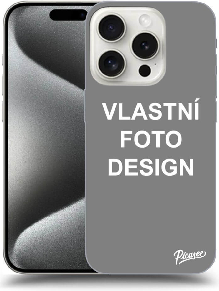 Pouzdro Picasee silikonové Apple iPhone 15 Pro - Vlastní design/motiv černé