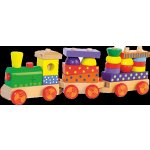 WOODY-Skládací vlak s potiskem světlem a zvukem dva vagony – Sleviste.cz