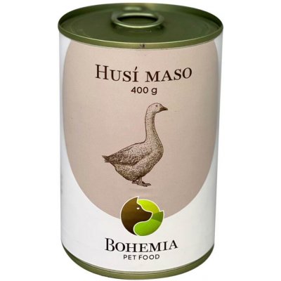 Bohemia Pet Food Husí maso ve vlastní šťávě 400 g – Zbozi.Blesk.cz